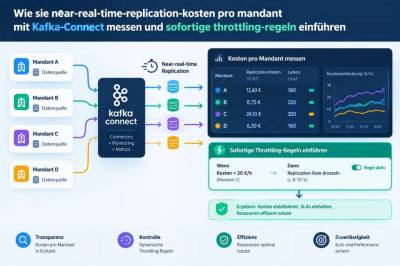 Wie sie near‑real‑time‑replication‑kosten pro mandant mit kafka‑connect messen und sofortige throttling‑regeln einführen