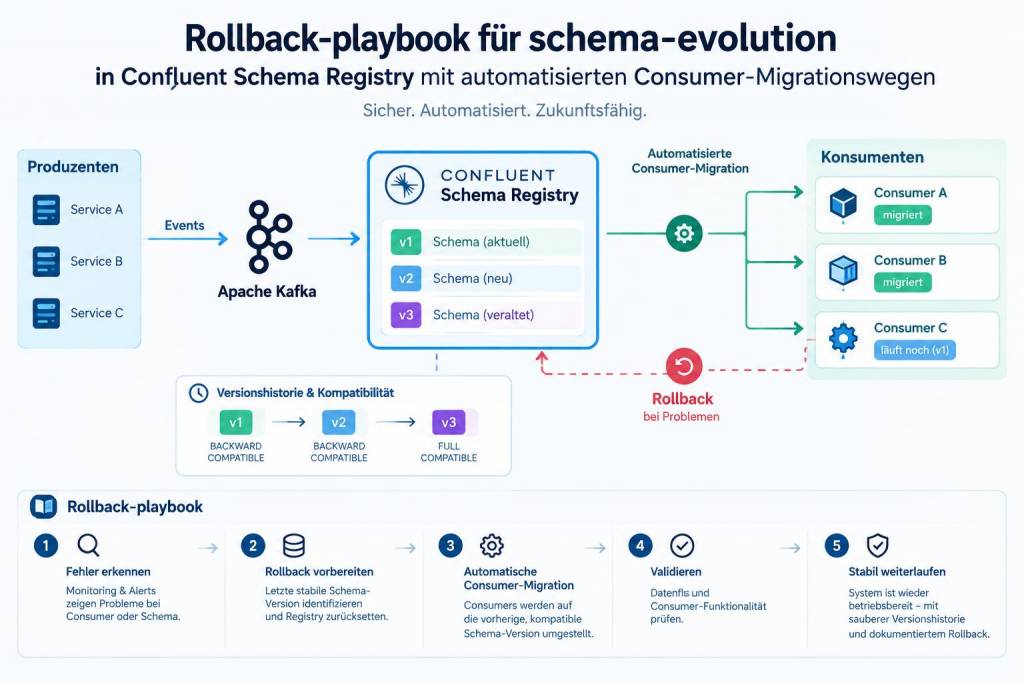 Rollback‑playbook für schema‑evolution in confluent schema registry mit automatisierten consumer‑migrationswegen