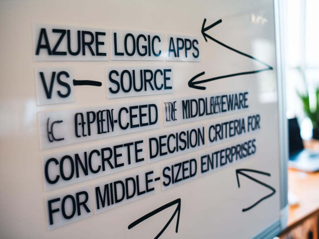 Azure logic apps vs. open‑source‑middleware: konkrete entscheidungskriterien für mittelständische unternehmen